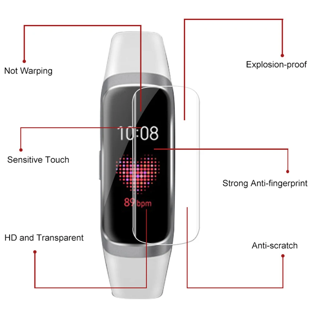 3 шт Анти-Царапины умный Браслет Защитная пленка для экрана для samsung Galaxy Fit E
