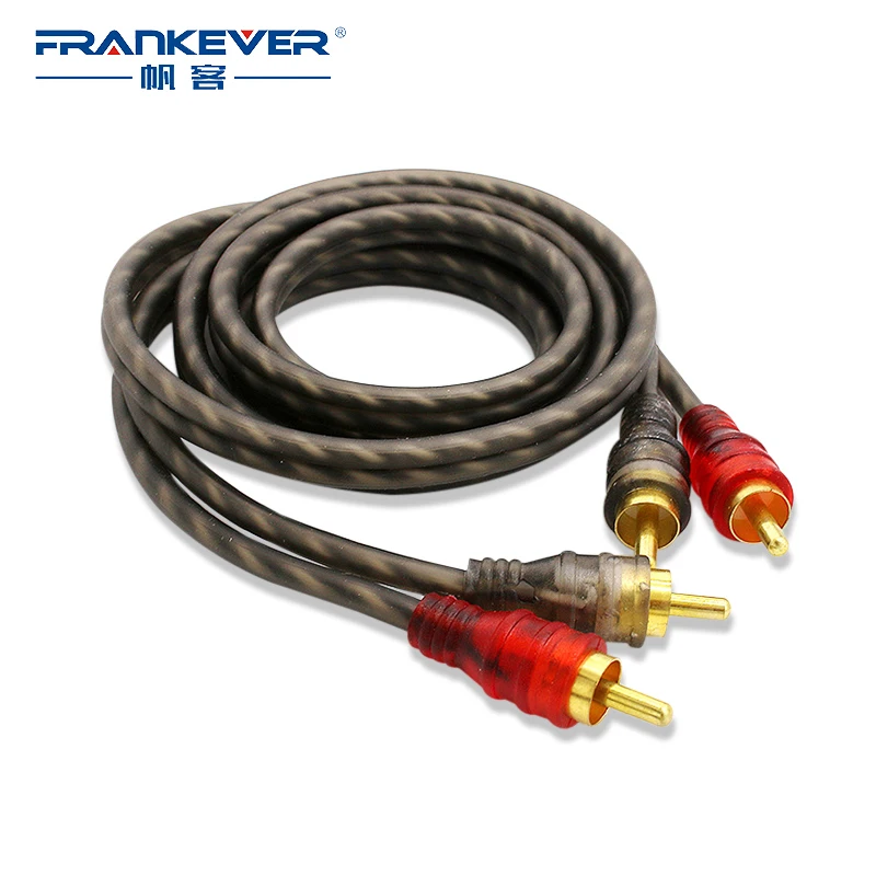 

Frankever Stereo Digital Coaxial RCA Cable 2 to 2 Audio Cables Male to Male for Amplifier CD Soundbox DVD TV 0.5/1.2/2/3/5M