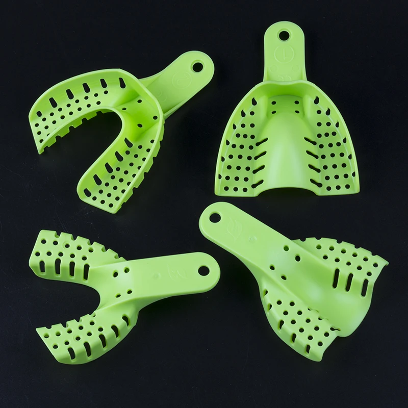 Новый пластиковый Autoclavable центральный 10 штук пакет подносы впечатление зеленый