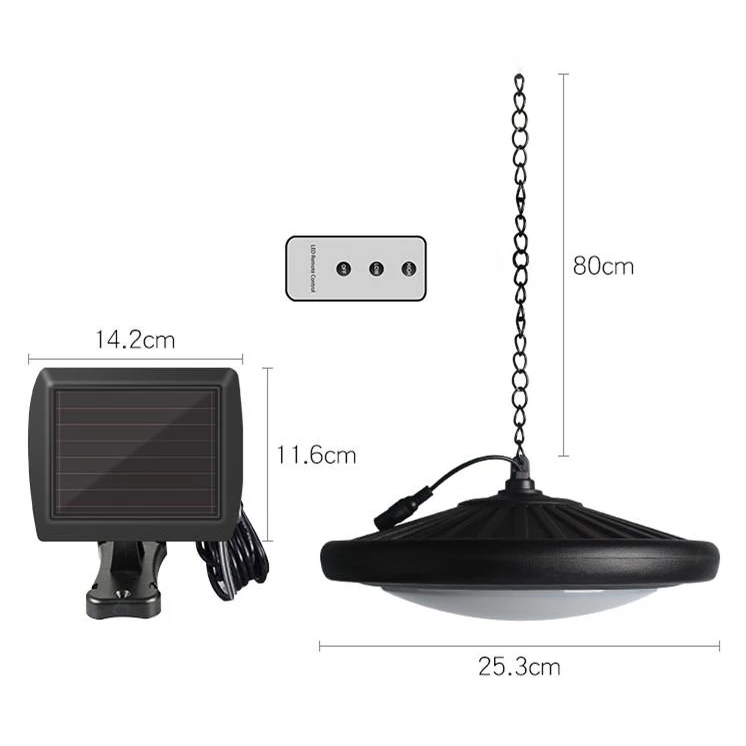 20 светодиодов водонепроницаемый потолочный светильник на солнечной батарее с