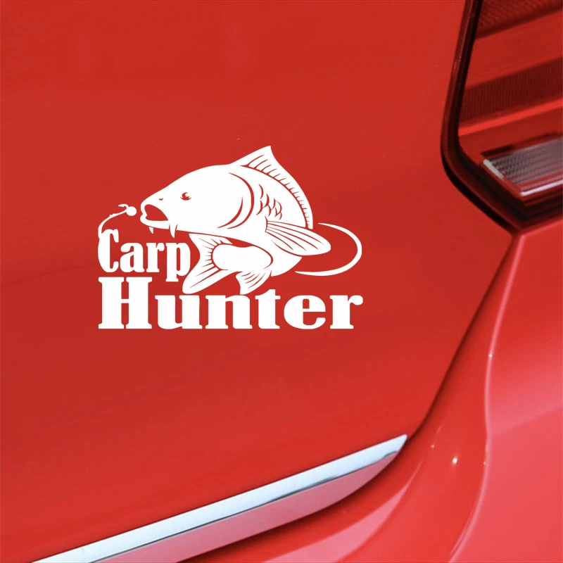Автомобильная виниловая наклейка на окно для ловли карпа охоты рыбы грузовика |