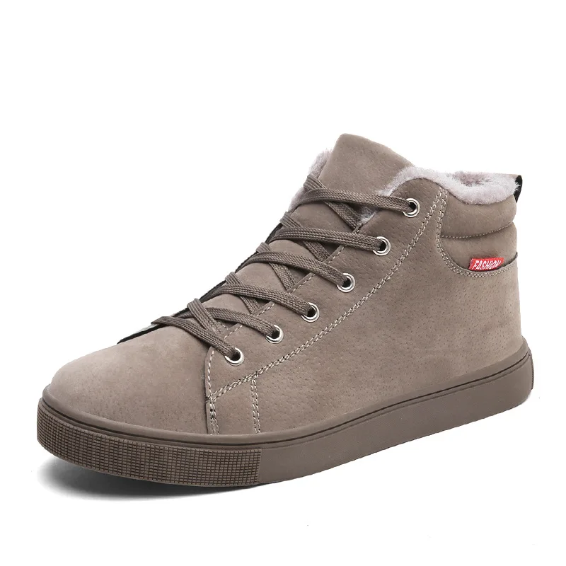 Khaki Reetene/Модная очень теплая обувь; мужские зимние мужские ботинки; Новинка года; Зимняя мужская обувь; высококачественные мужские ботинки на меху - Цвет: Khaki
