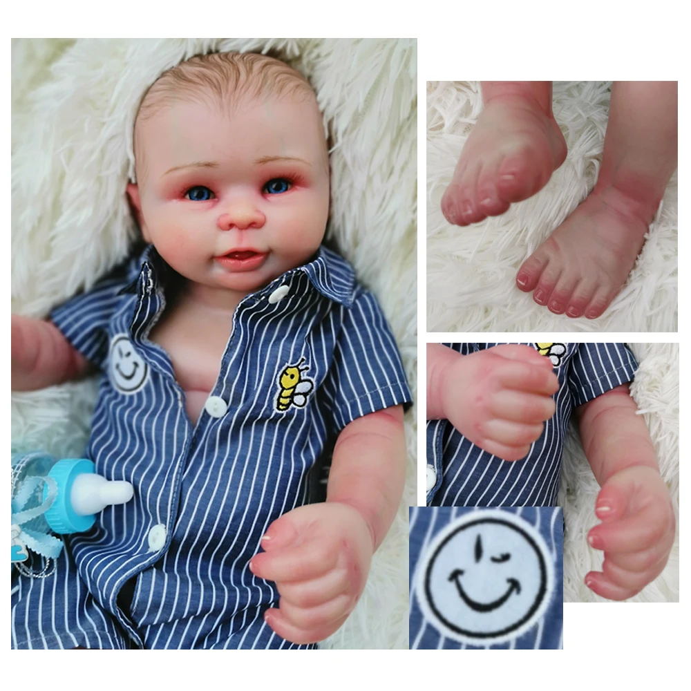 OtardDoll 20 дюймов Reborn baby doll 50 см полностью силиконовые реалистичные куклы-реборн Bonecas милая игрушка для подарка на день рождения