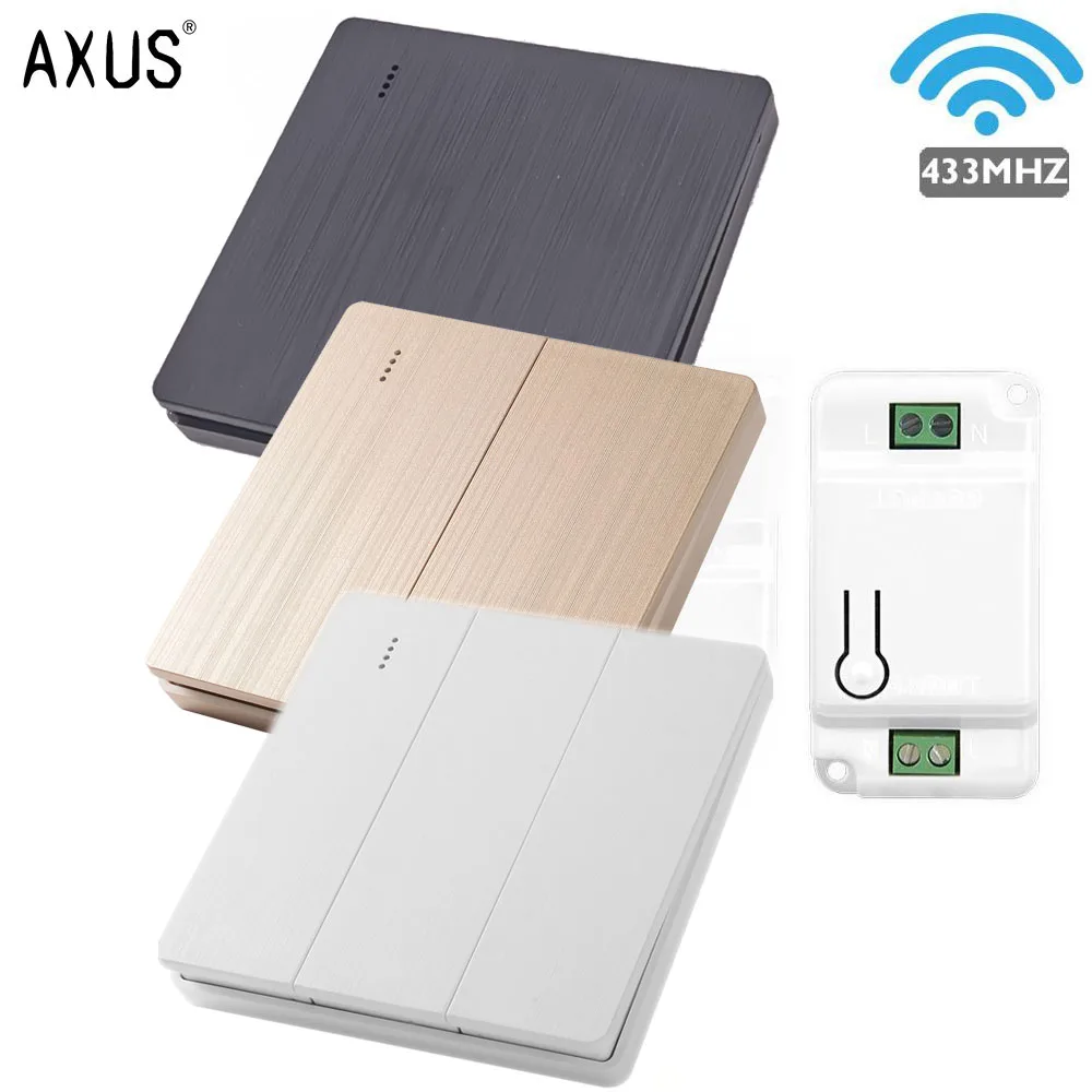 AXUS 433 МГц светильник светодиодный кнопочный выключатель настенный сенсорный AC в