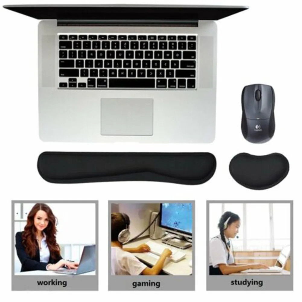 

Keyboard Wrist Rest Pad Mouse Slow Rebound Memory Foam Wrist Rest Support Cushion JHP-Best
