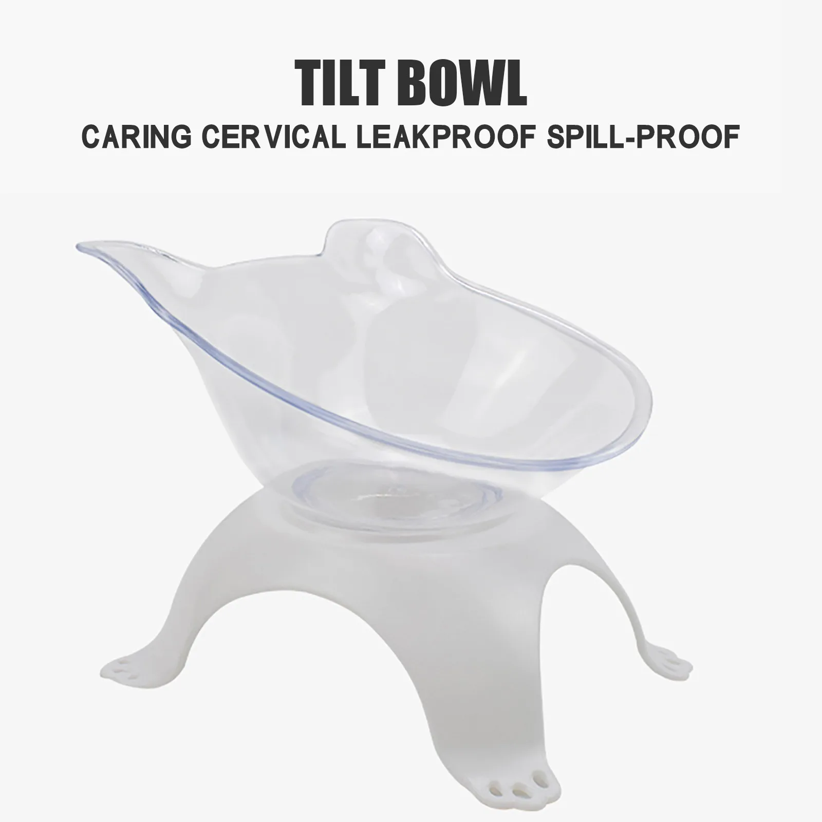 

Pet Dog Cat Slow Feed Protect Spine Water Food Bowl Protection Care Bowl