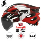 Сверхлегкий велосипедный шлем CAIRBULL для горного велосипеда, съемные линзы, шлем для горного и шоссейного велосипеда