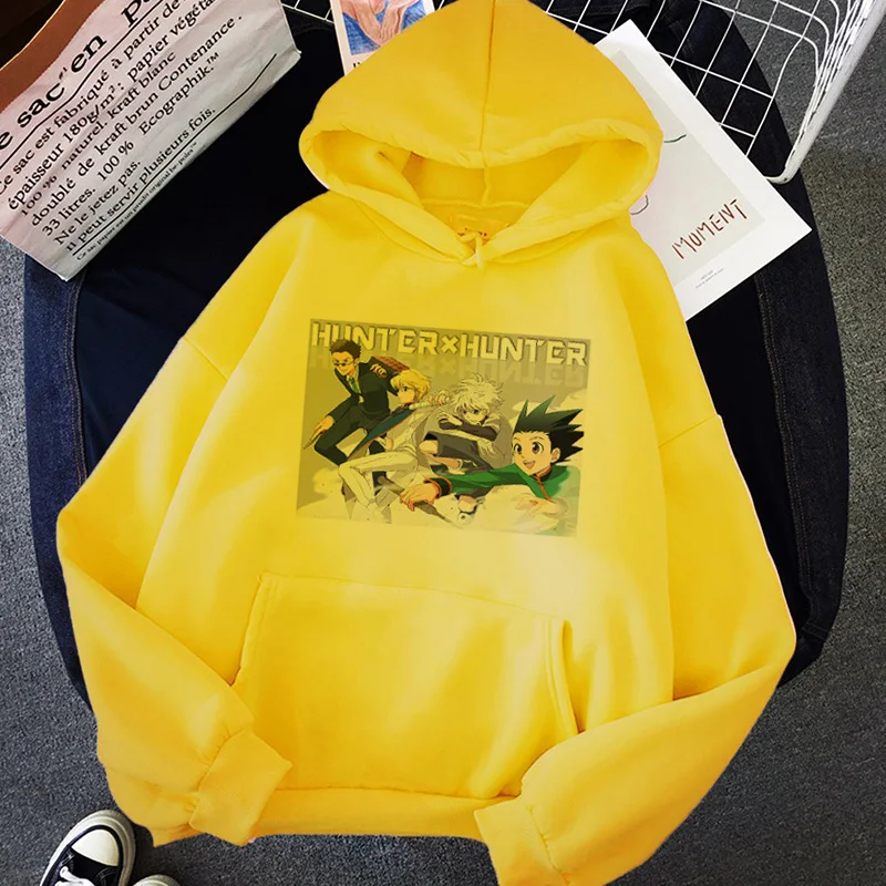 

New Kawaii Cunning Little Boy Print Hoodies Autumn And Winter Sweatshirt Anime Manga Yellow O-neck Hoodies Bluzy Tops Clothes