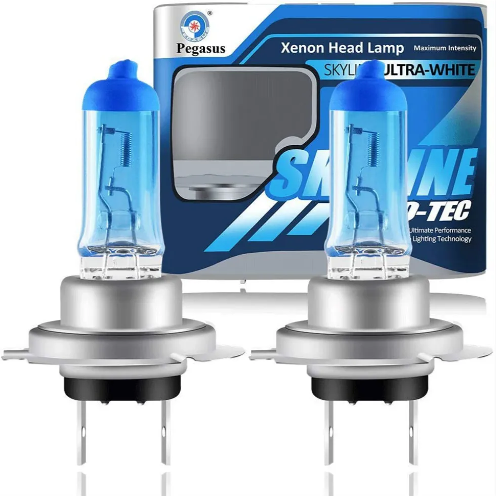 

2Pcs DC 12V H7 55W 5000K Super Bright White Light Car Xenon Halogen H7 Bulbs Auto Front Headlight Lamp H7 Fog Lamp Bulb