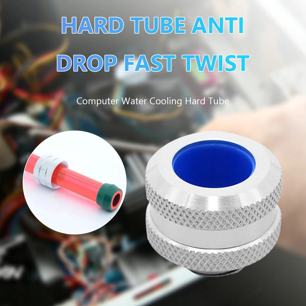 

Aluminum alloy outer ring PC Water Cooling Anti off Hard Tube Fitting G1/4 Thread for 14mm OD Acrylic PETG PMMA Tubes