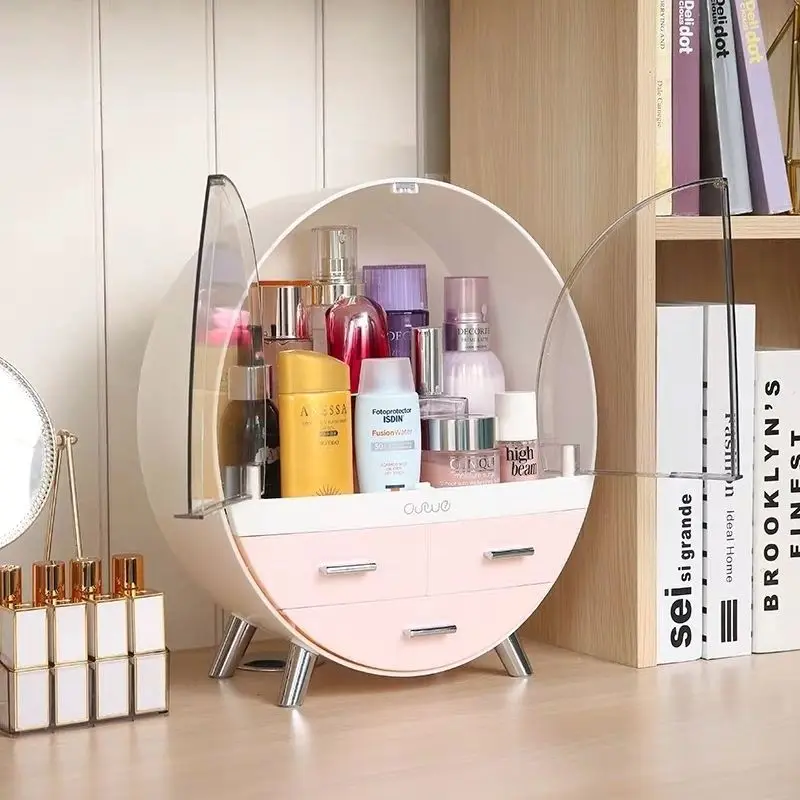 Женская коробка для хранения косметики ванной новый органайзер макияжа