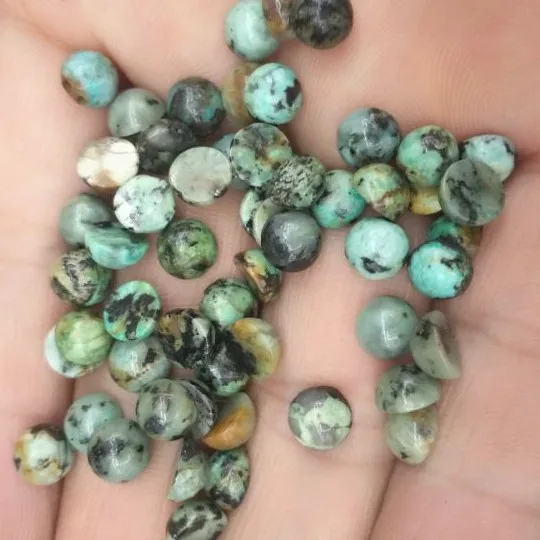 Кабошоны круглой формы из бирюзового камня 20 шт. 3 мм 4 6 | Украшения и аксессуары