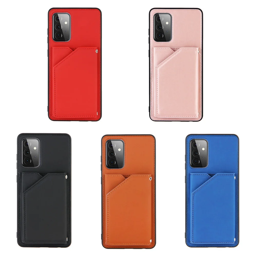 

Shockproof Phone Case for Samsung Galaxy A91 A81 A70 A50 A30 Funda Skin Feel Wallet Bracket Leather Protection Back Cover Coque
