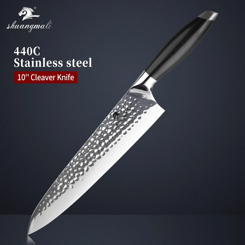 Универсальный кухонный Кливер из нержавеющей стали 440C нож шеф повара для нарезки