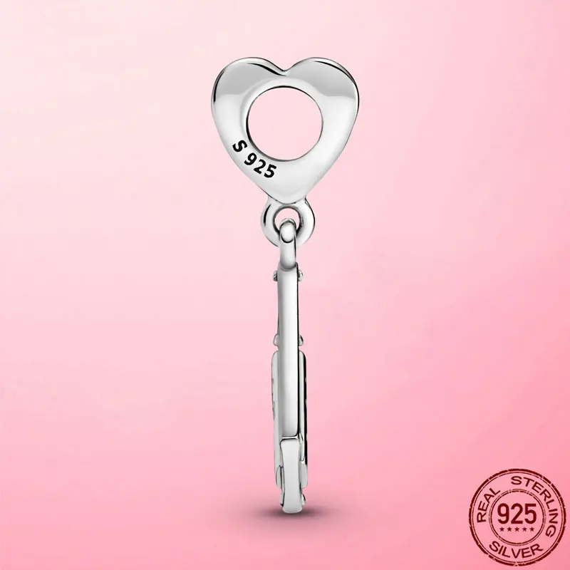 

2021 New 925 Sterling Silver Vintage Cassette Dangle Charm Beads Fit Original Pandora Bracelet Necklace Silver 925 Jewelry Gift