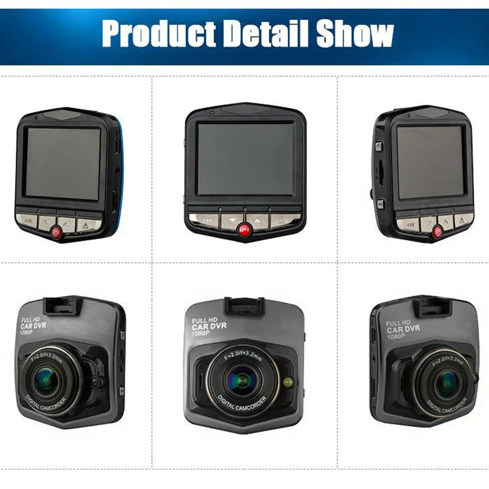 Podofo Видеорегистраторы для автомобилей автомобиля Камера Регистраторы Wi Fi камера