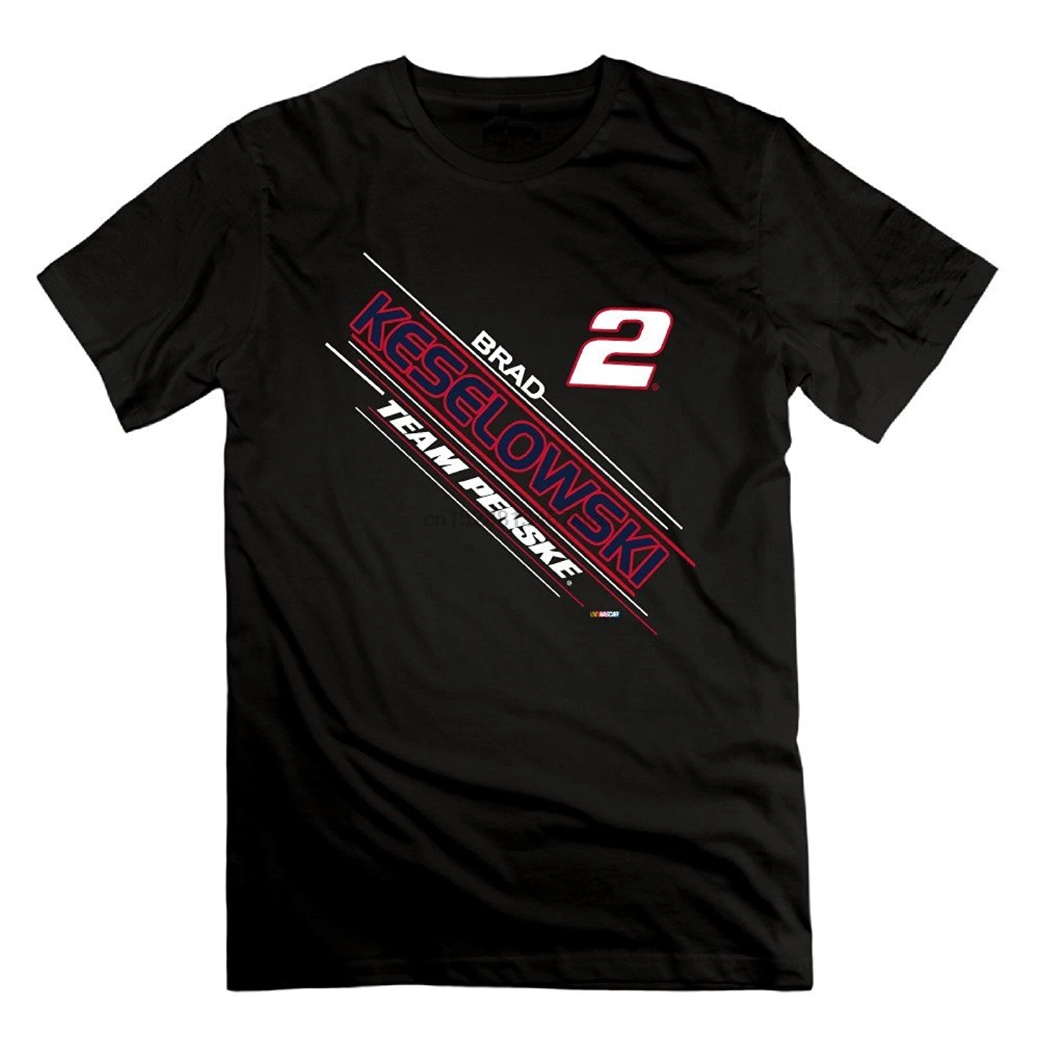 

100% Cotton Straight O-neck Short Sleeve Men Brad Keselowski Polyster Performance T-shirt