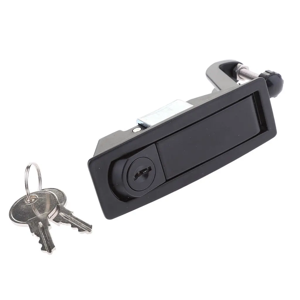 

Black Compression Latch Replacement for Southco C2-43-25 Flush Lever with Keys