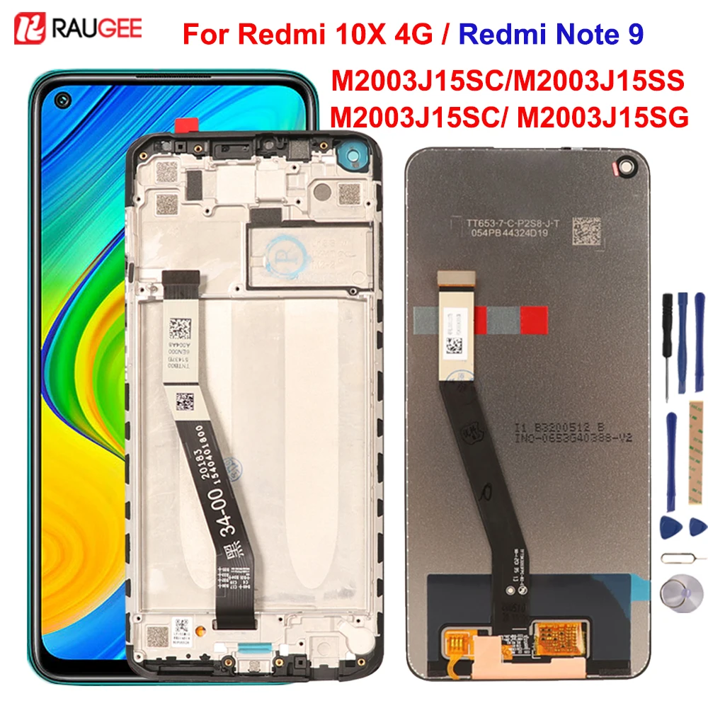 

Оригинальный дисплей для Xiaomi Redmi 10X 4G M2003J15SC, ЖК-дисплей с сенсорным экраном и дигитайзером, сменный экран для Xiaomi Redmi Note 9