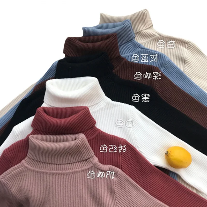 Женский свитер с высоким воротником шикарный корейский сезон осень-зима 2022