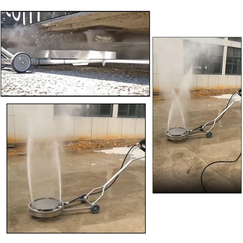 

Stainless Steel High Pressure Chassis Cleaner Wheel Roller Type Mechanical Rotation Wash 21 inches Plate Bottom Brush Washer