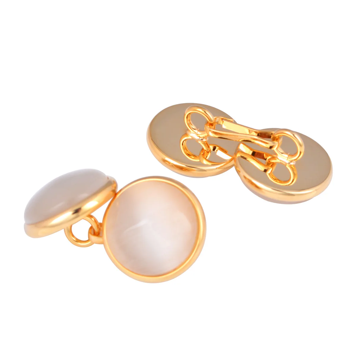 Высококачественные запонки с цепочкой из голубого белого зеленого розового