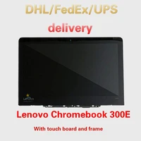 5d10q93993 original new full lenovo chromebook 300e 81h00000us 11 6%e2%80%98%e2%80%99 hd lcd led touch screen digitizer assembly bezel