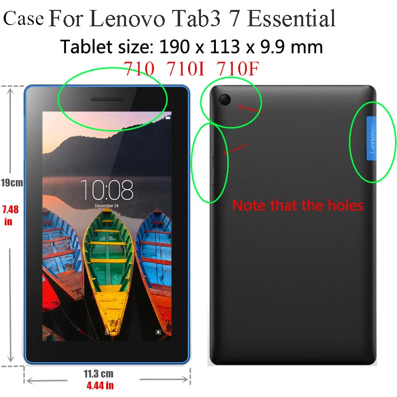 Чехол для Lenovo Tab 3 7 Essential Tab3 710 710I 710F 0 дюйма | Компьютеры и офис