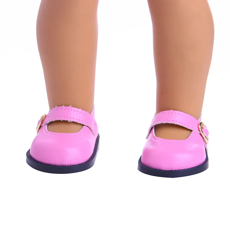 LUCKDOLL PU Sneakers Fit 18 Inch American 43cm Baby Doll Clothes Accessories,Girls Toys,Generation,Birthday Gift