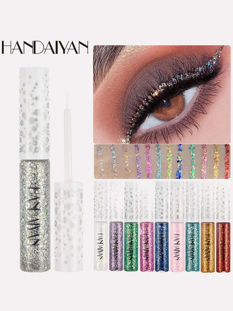 

Подводка для глаз водостойкая, 12 цветов, синяя, красная, зеленая, желтая, розовая, серебристая, фиолетовая