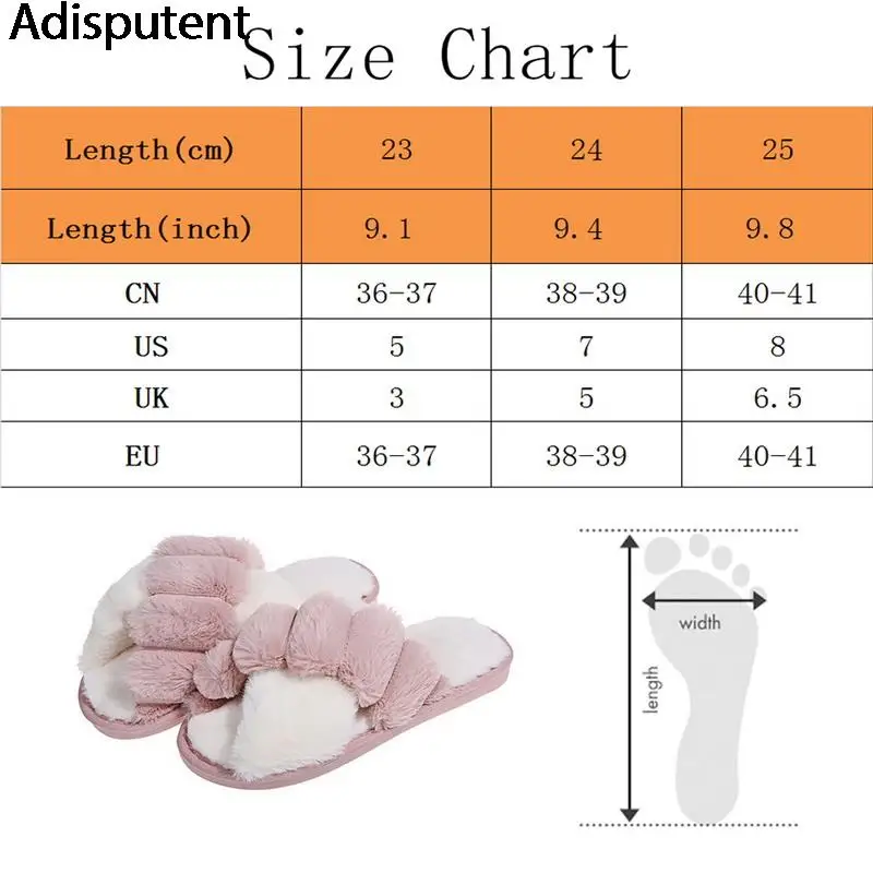 Теплые пушистые тапочки для женщин зимняя мягкая плюшевая обувь из