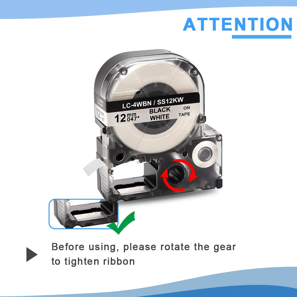 Labelwell 3 шт разноцветные ленты SS12KW LC 4WBN этикетки совместимые для EPSON LW 300 400 600P