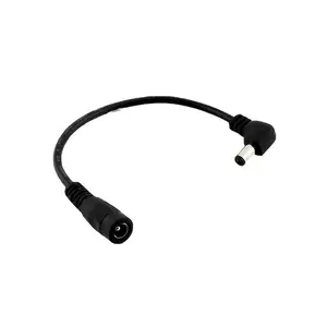 Штекер питания постоянного тока 5,5 мм x 2,5 мм, прямоугольный переходник на гнездо 5,5x2,1 мм, 20 см