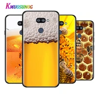 honey bee yellow honeycomb for lg k22 k71 k61 k51s k41s k30 k20 2019 q60 v60 v50s v50 v40 v35 v30 g8 g8s g8x thinq phone case