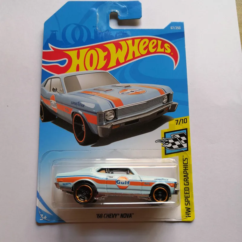 2020-73 Hot Wheels 1:64 Car 68 CHEVY NOVA металлическая литая модель автомобиля детские игрушки