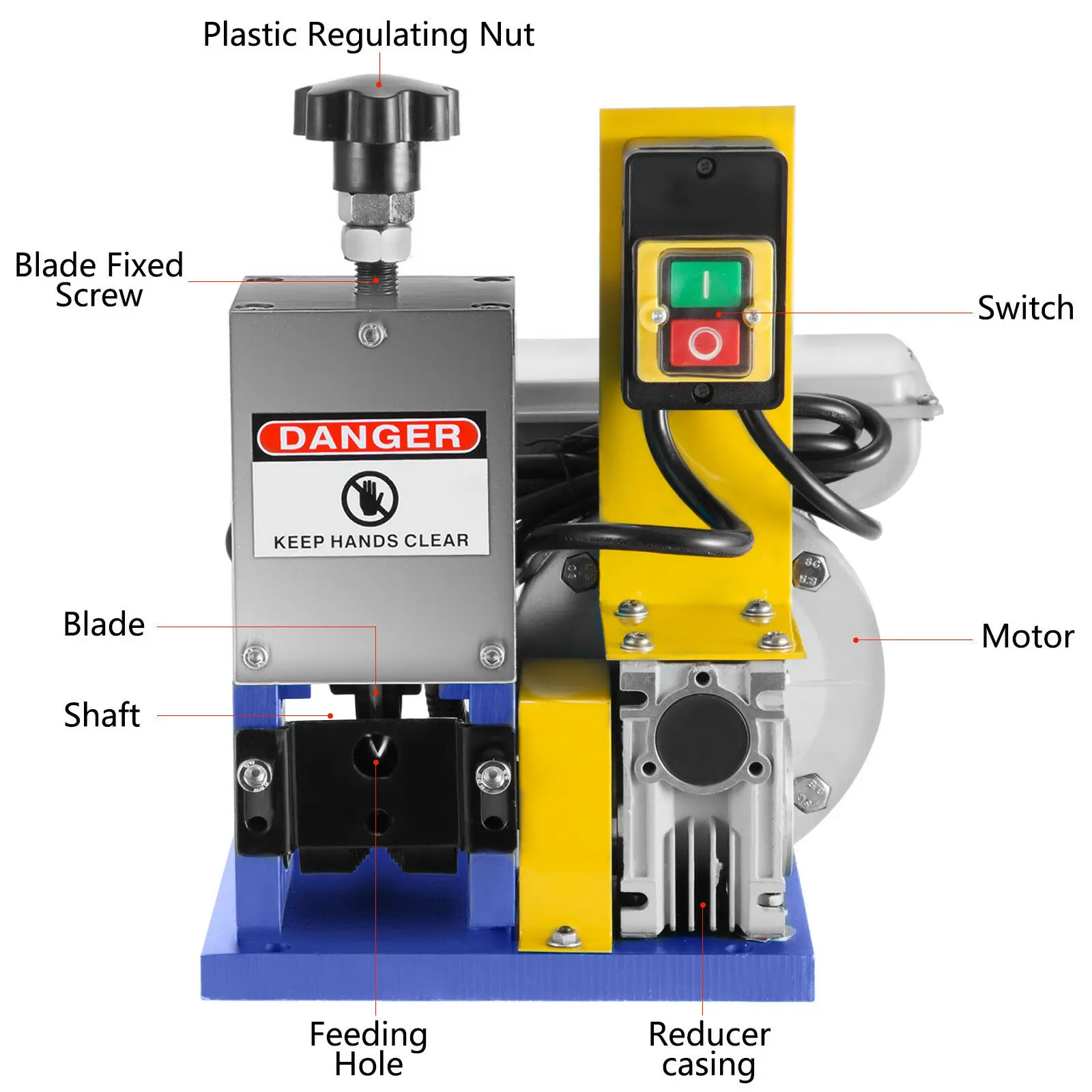 Портативный приведенный в действие электрический провод зачистки машины 1/4HP