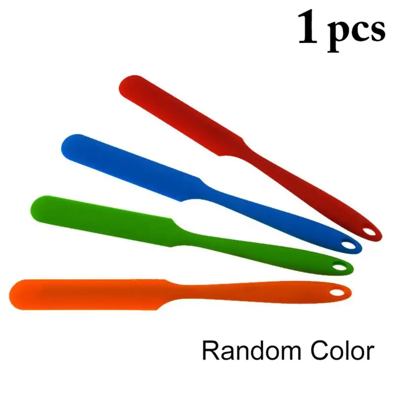 

Long Handle Silicone Spatula Non-Stick Cake Cream Spatula Butter Batter Scraper For Kitchen Baking Tools Random Color 1 Piece