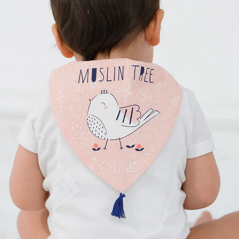 Новое весенне-осеннее детское полотенце с кисточками и рисунком животных