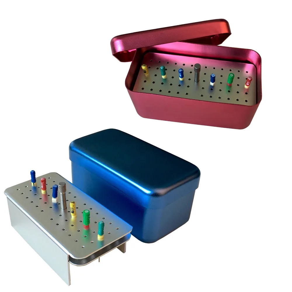 

1 piece Autoclave Disinfection Sterilization Holder Block Case Box for Endo Files 60 Holes