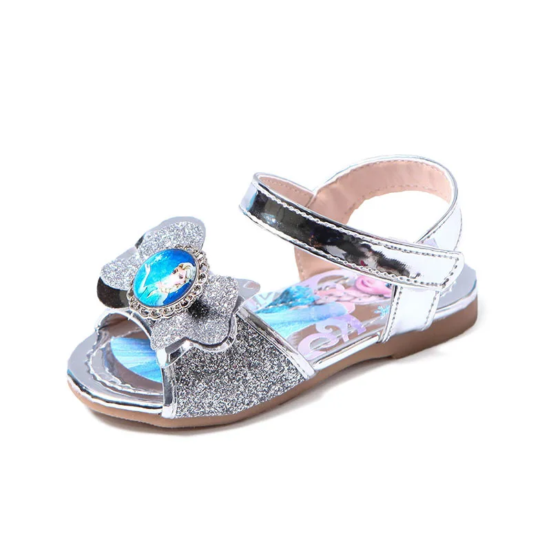 

Summer Sandals Ice and Snow Princess Little Girl Net Celebrity Hot Models Romance Children Aisha Soft Sole Crystal Shoes