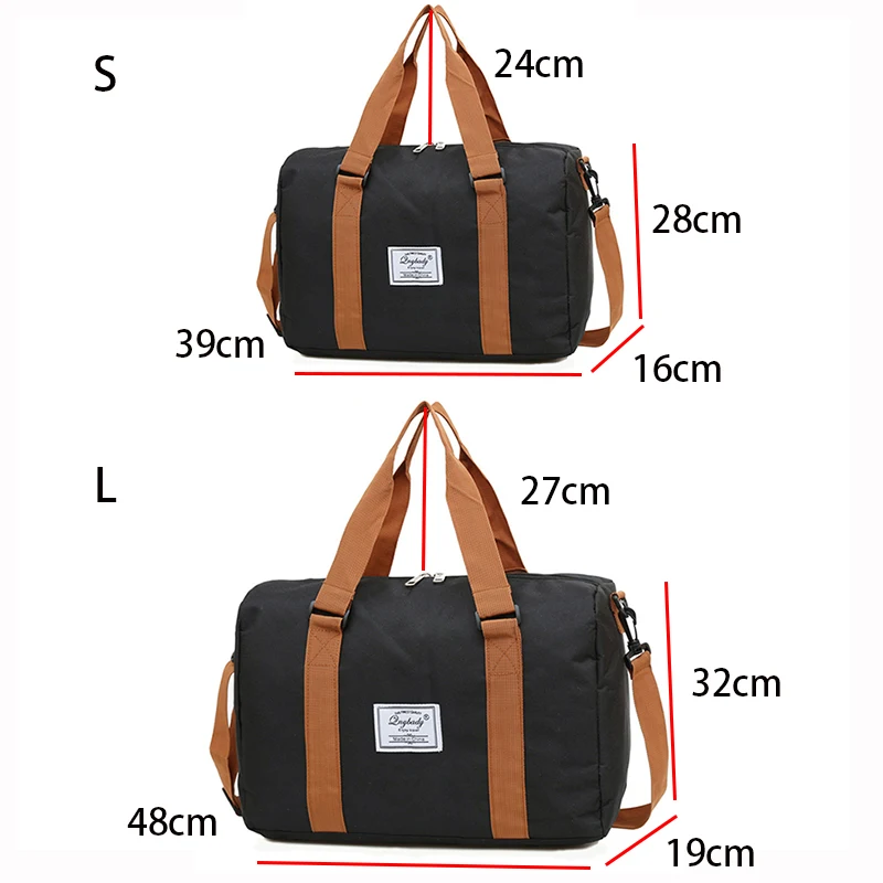 Jiessie&Angela Travel Bags Hand Luggage For Women Storage Bag Casual Men Large Capacity Travel Handbag Waterproof Weekend Bags