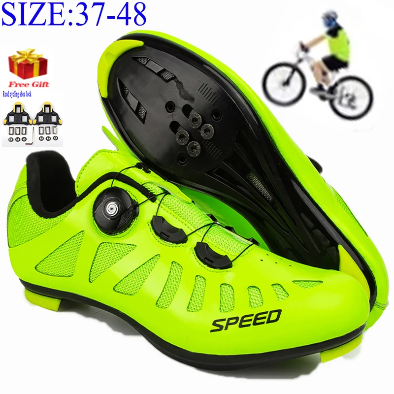 

Велосипедная обувь, профессиональная Классическая дорожная обувь для триатлона, гоночная велосипедная обувь, парная Спортивная повседнев...