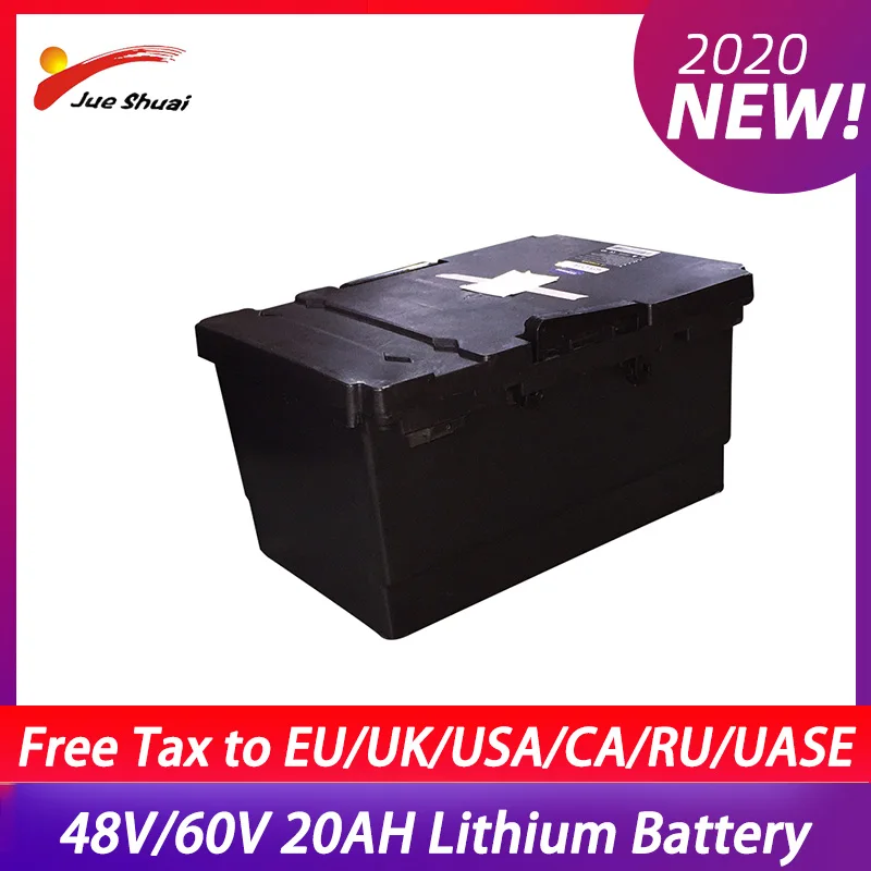 48V/60V 20AH литиевая батарея для электрического велосипеда скутера BMS 18650 Li Ion 1000W 3000W