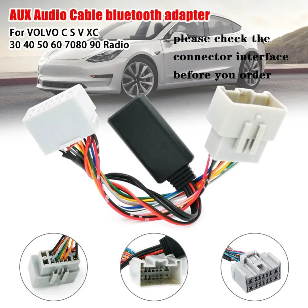 Автомобильный аудиоприемник AUX IN Bluetooth адаптер для Volvo C30 C70 S40 S60 S70 V40 V50 V70 XC70 XC90