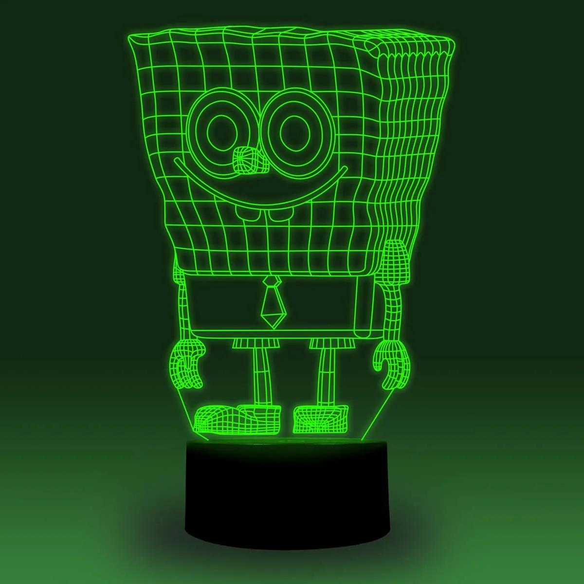 NiteApps 3D Губка Боб ночник настольная лампа Иллюзия подарок на день рождения приложение/сенсорное управление
