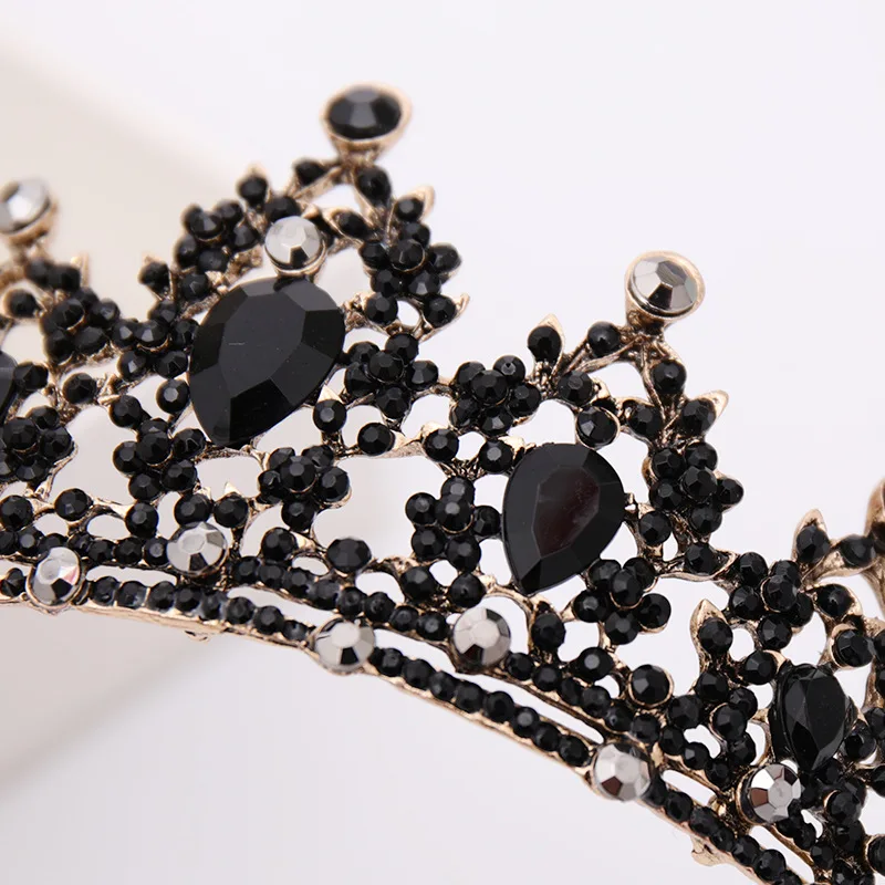 

Bridal headbands for women black retro diadema pelo Baroque crown women's hair Birthday dinner dress wedding accessories