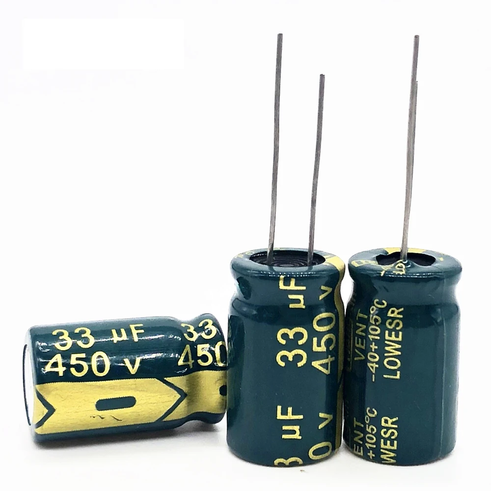 

3pcs/lot 450v 33uf high frequency low impedance 450v33UF aluminum electrolytic capacitor size 13*20mm 20%