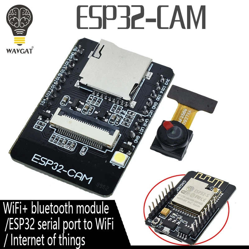 Женский модуль Wi-Fi, с последовательным интерфейсом ESP32 для модуля камеры OV2640, 5 В, Bluetooth
