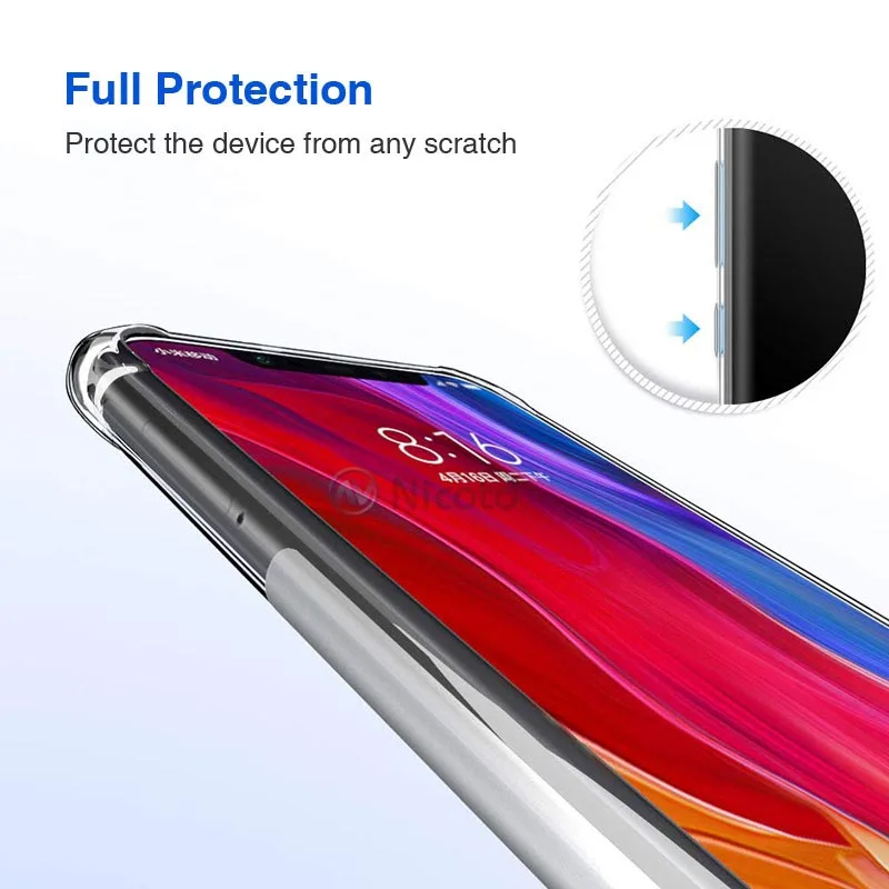 Чехол из ТПУ Для Xiaomi Mi 8SE 8 Explorer прозрачный чехол для телефона mi8 lite прозрачная