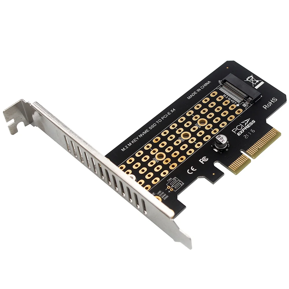 

Плата расширения M.2 NVME M-Key к PCI-E X4, адаптер, карта расширения, поддержка M-Key NVME PCI-E Protocol SSD, совместим с PCI-E X4/X8/X16